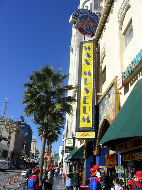 The wax figure's unveiling ceremony took place at the Hollywood Wax Museum