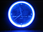 Game Boy Advance clock (lit)