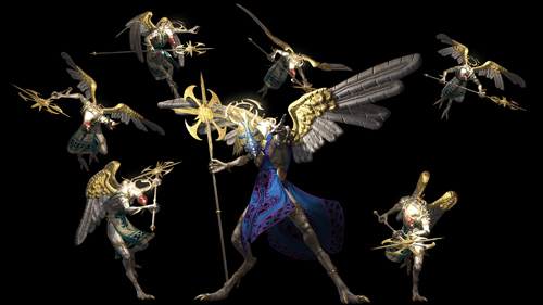 An enemy in Bayonetta