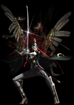Bayonetta sword pose