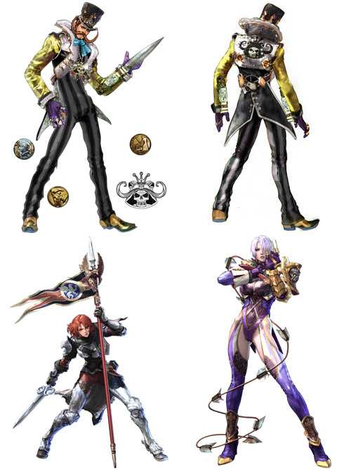 Dampierre, Hilde, and Ivy from SoulCalibur V