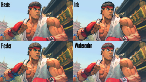 Street Fighter IV shader comparison