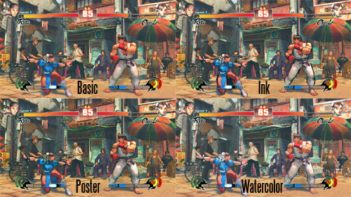 Street Fighter IV shader comparison