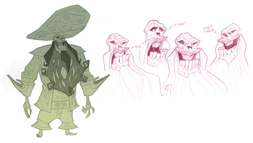 LeChuck concept art from Tales of Monkey Island