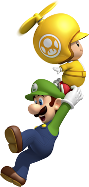 Luigi and a Toad