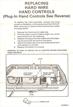 Replacement Hand Control Instructions (Hard-Wire Side)