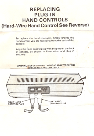 Replacement Hand Control Instructions (Plug-In Side)