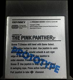 Pursuit of the Pink Panther (Atari 2600) Cart