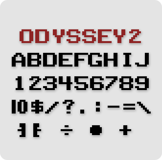 Odyssey2 Font