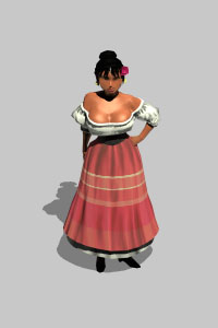 Tropican barmaid.