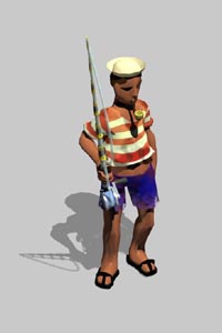 Tropican fisherman.