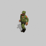 General... strutting his stuff