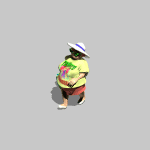 The purse just clashes with her hat!
