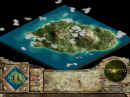 An aerial island view.