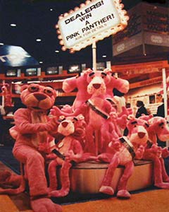 Pink Panthers at 1983 Odyssey CES Booth Photo